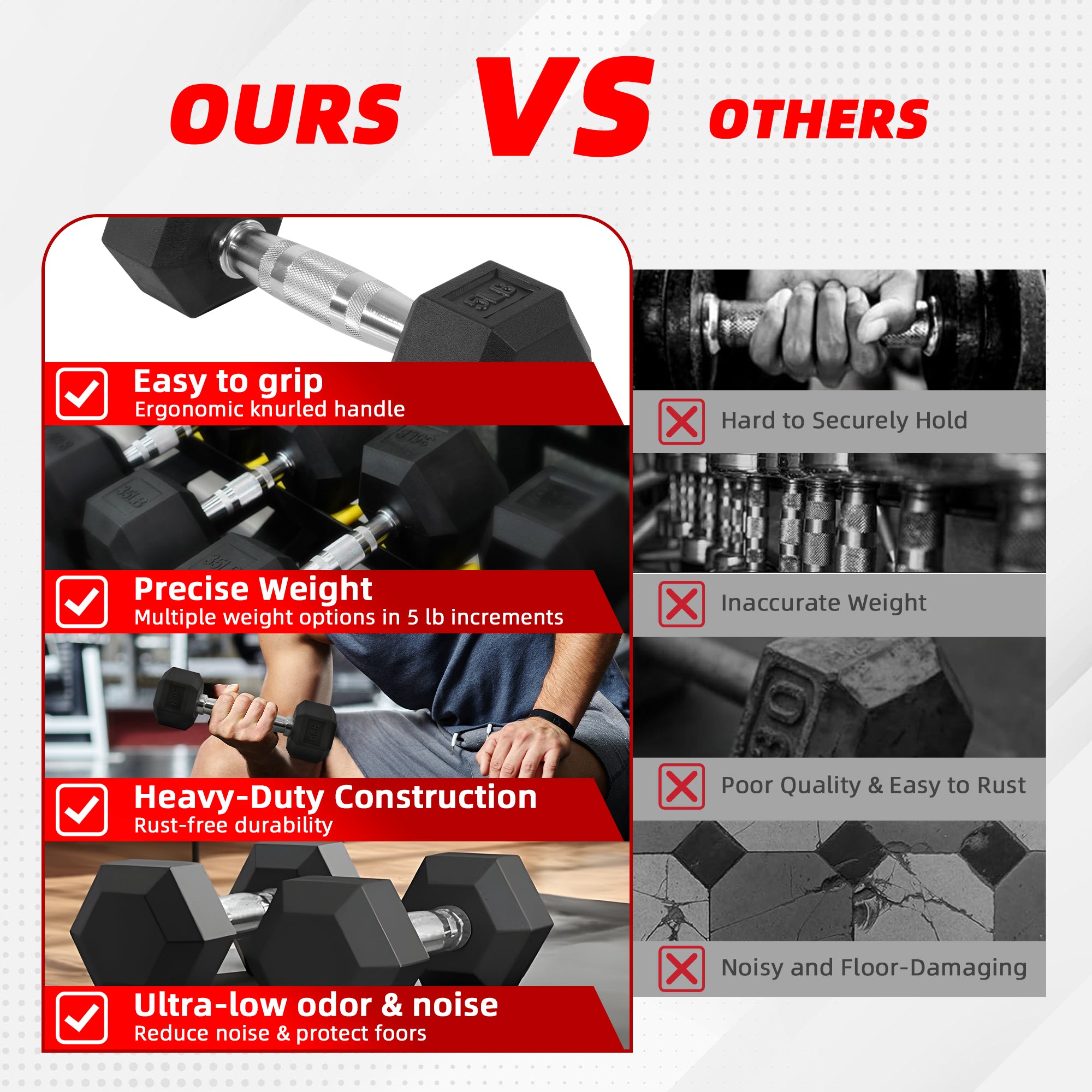 800LB Heavy Dumbbell Set