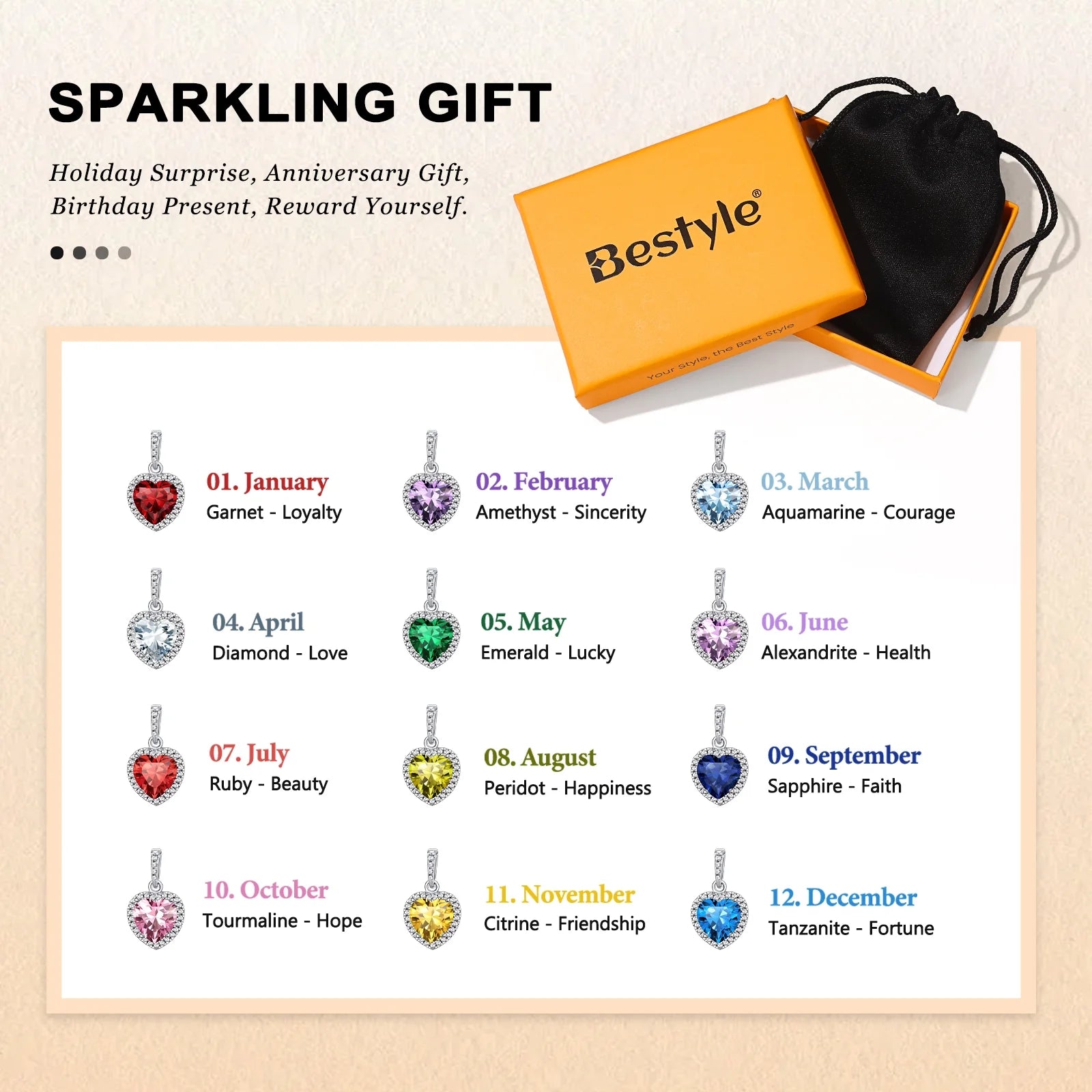 December Synthetic Turquoise Birthstone Necklaces Women Pure 925 Sterling Silver Love Heart Pendant Mother'S Day Gifts for Wife Mom Daughter