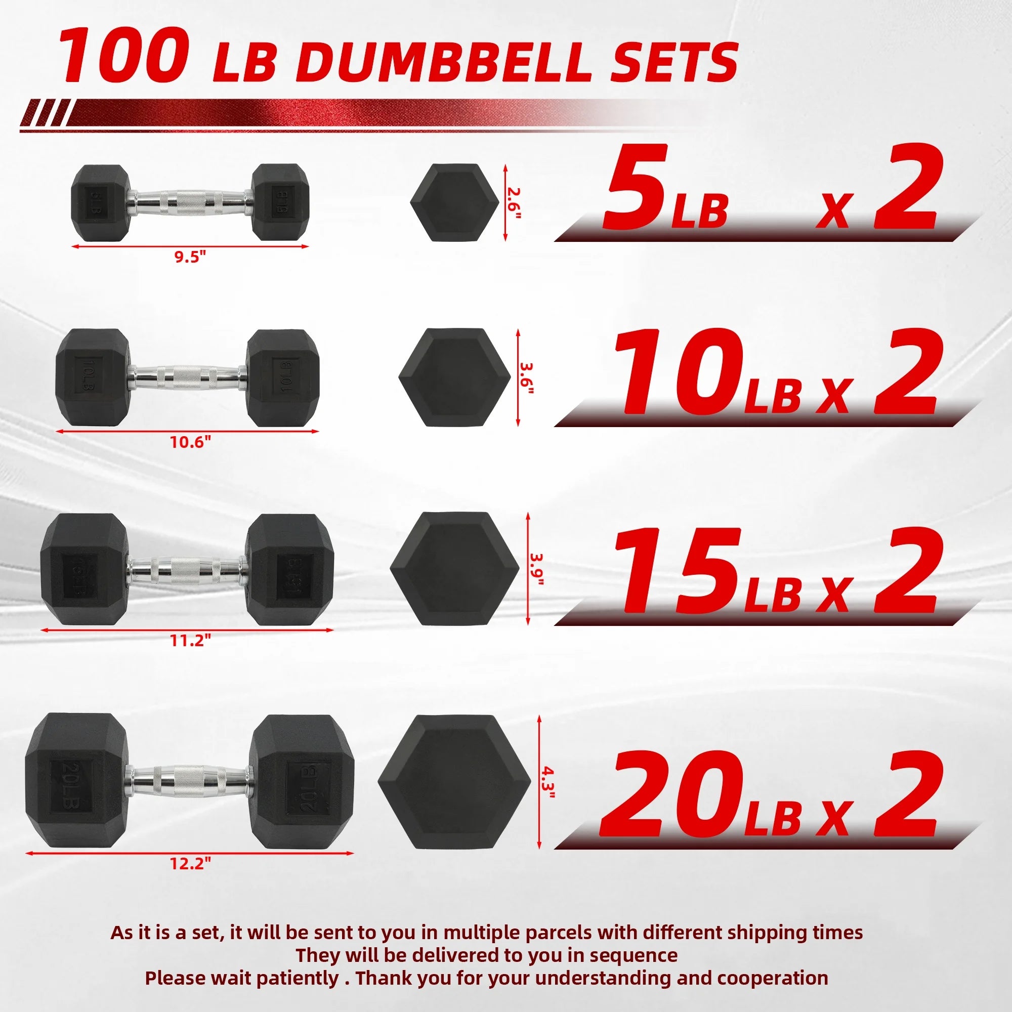 800LB Heavy Dumbbell Set